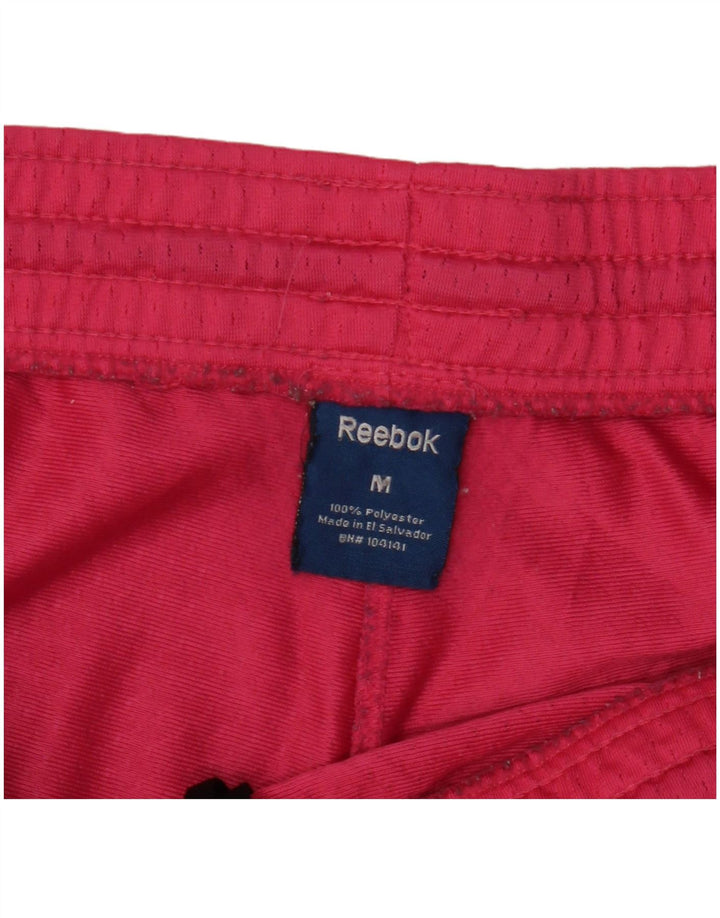 Pantaloni scurti sport REEBOK pentru femei UK 14 Medium Pink Colorblock Poliester