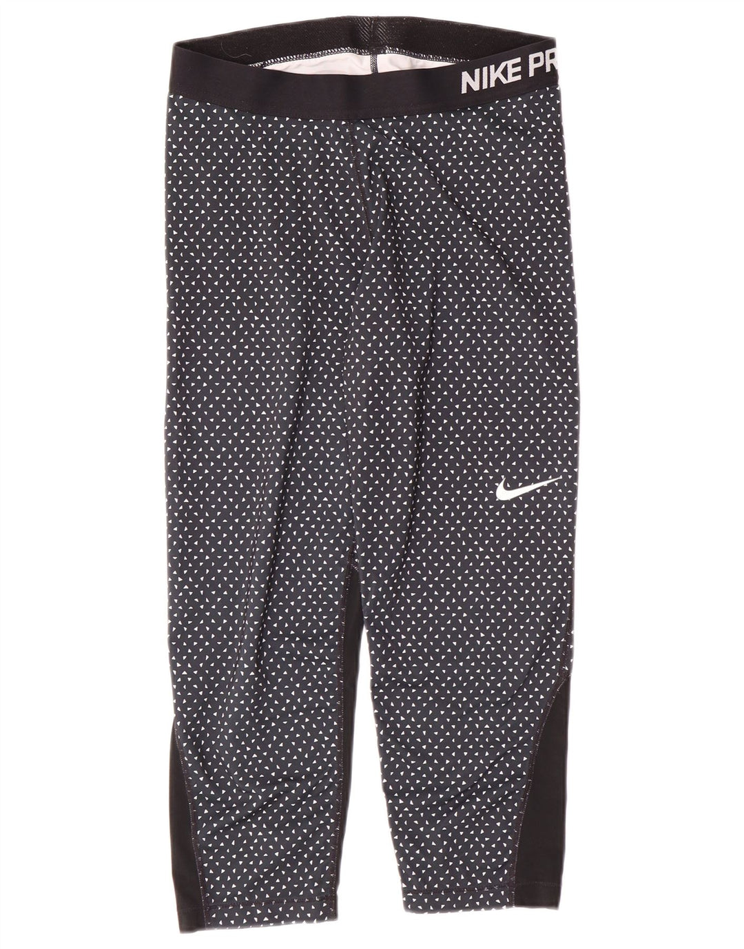 Leggings cu grafice Nike Dri Fit pentru femei UK 14 Sport mari, cu pete, albastru marin