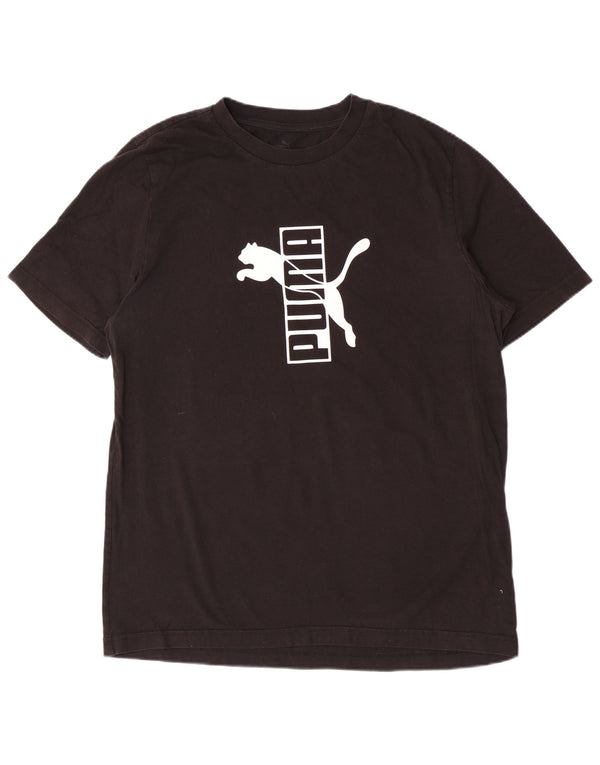 Tricou grafic Puma pentru bărbați Top Large Negru