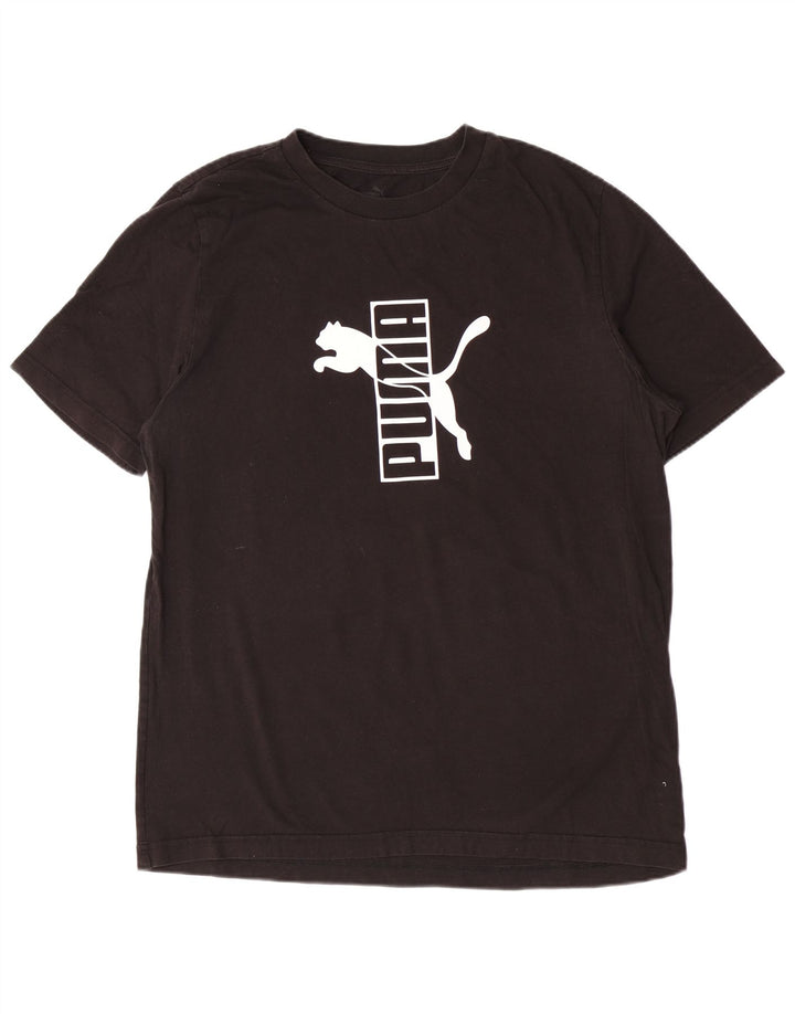 Tricou grafic Puma pentru bărbați Top Large Negru