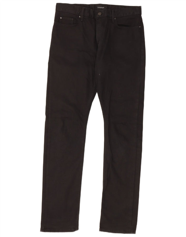 Marks & Spencer Blugi Slim Autograph pentru bărbați W32 L33 bumbac negru