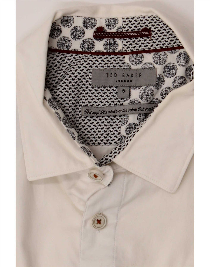 Cămașă pentru bărbați Ted Baker Mărimea 5 XL Bumbac alb