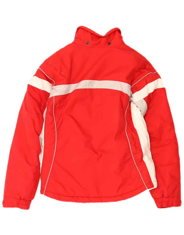 Jachetă Windbreaker pentru fete Columbia 14-15 ani, roșu, nailon color bloc
