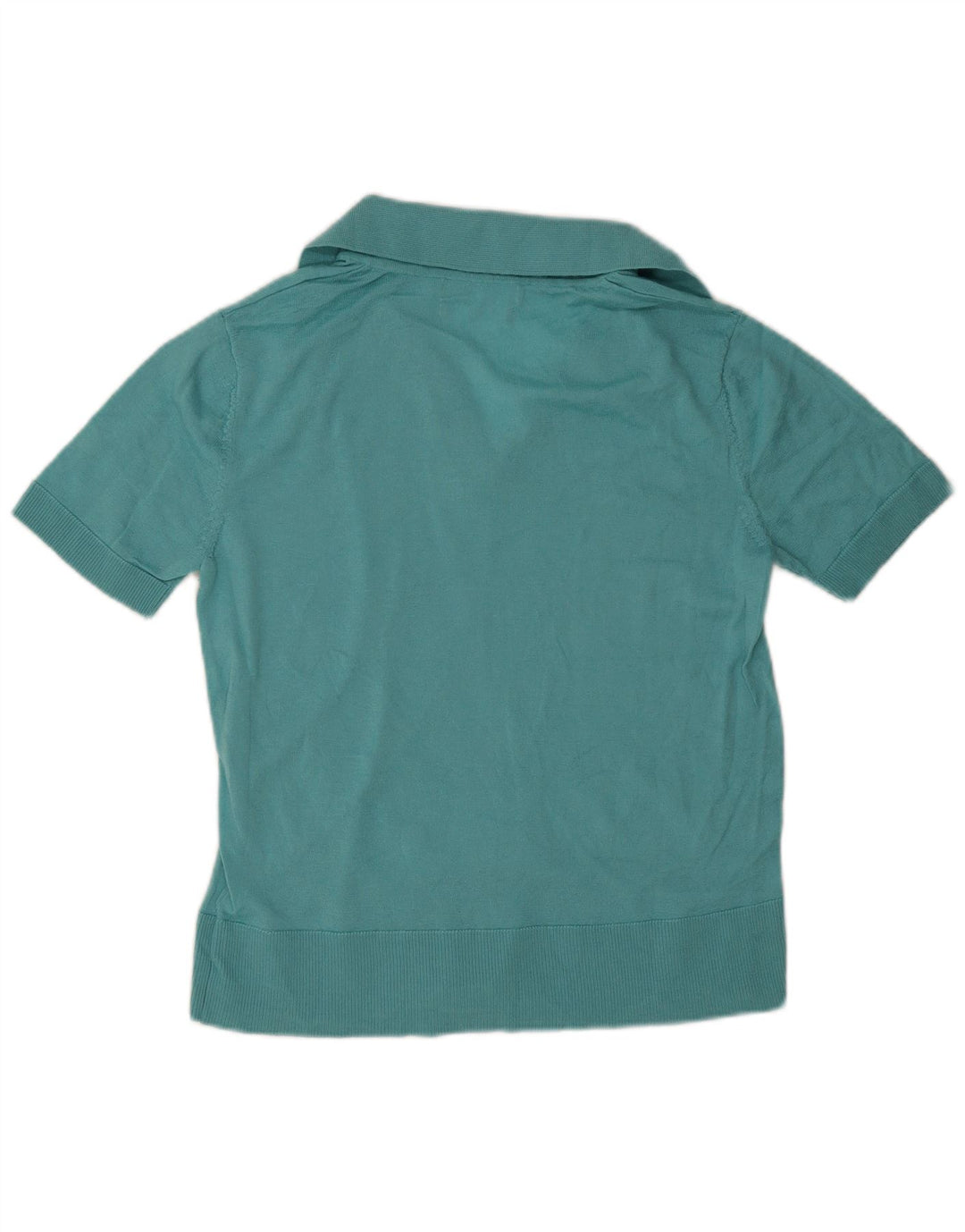 Tricou polo pentru femei Marks & Spencer UK 12 Lână merinos albastru mediu