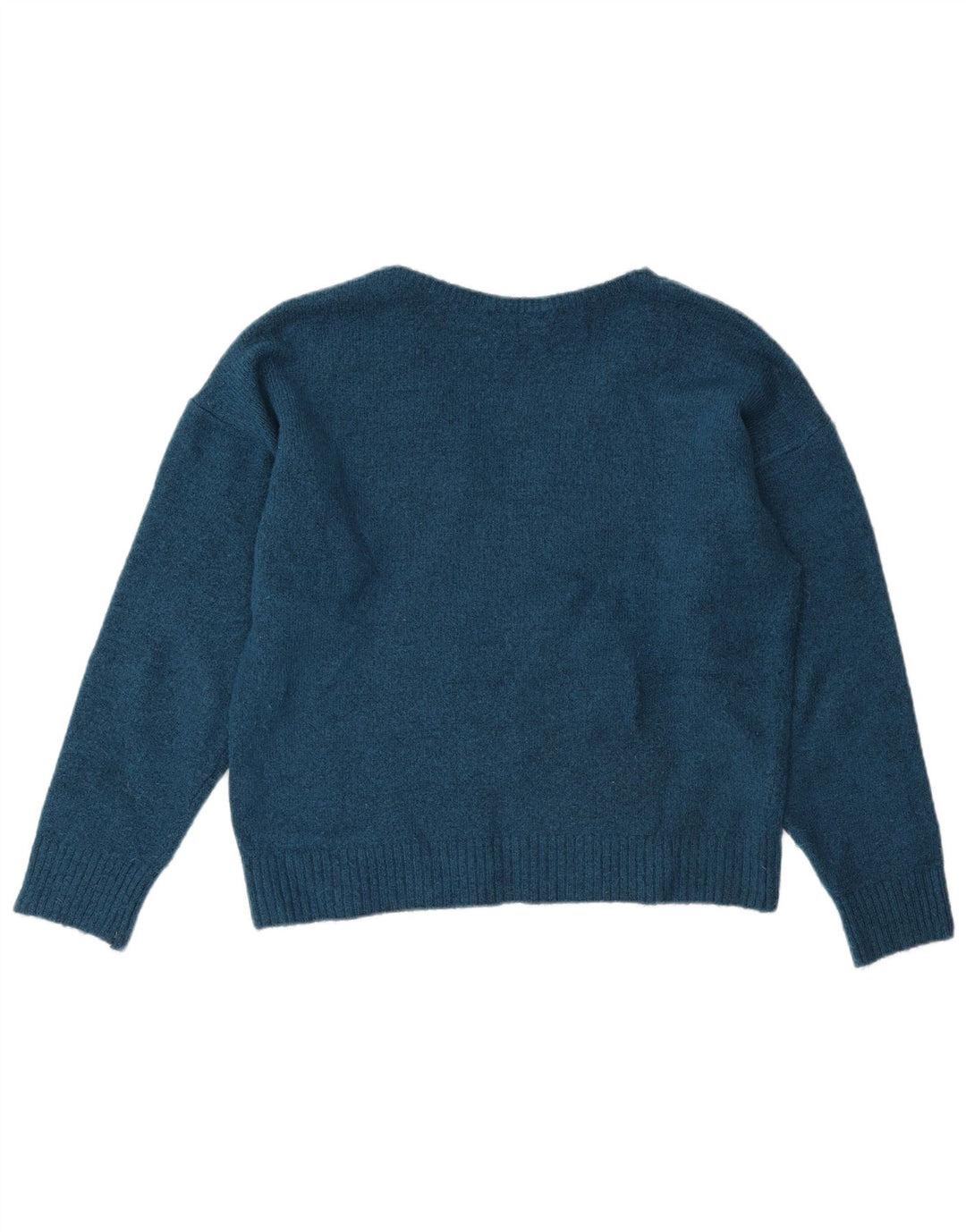 Marks & Spencer Pulover supradimensionat cu decolteu în V pentru femei UK 10 Small Blue