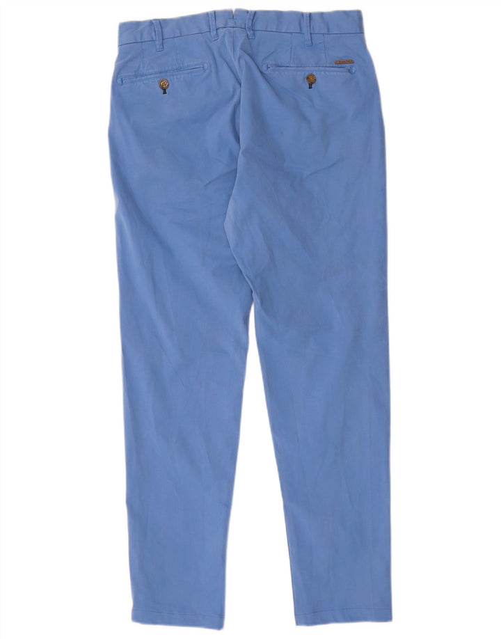 Massimo Dutti Pantaloni Chino Slim Fit pentru bărbați EU 40 Medium W31 L29 Albastru