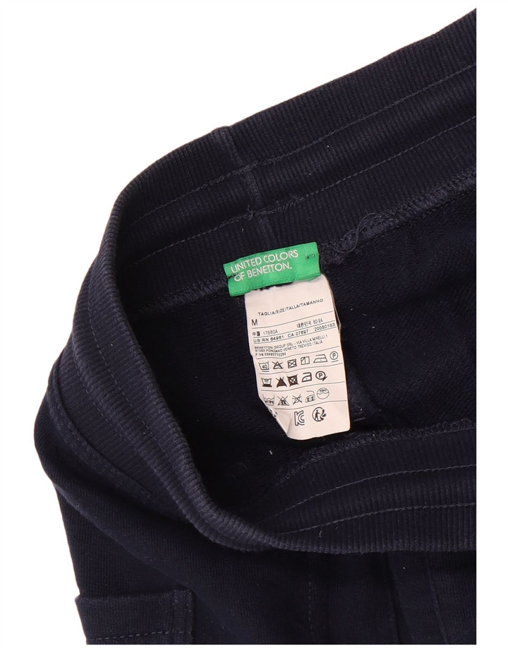 Pantaloni scurți de sport Benetton pentru bărbați, bumbac, albastru bleumarin mediu