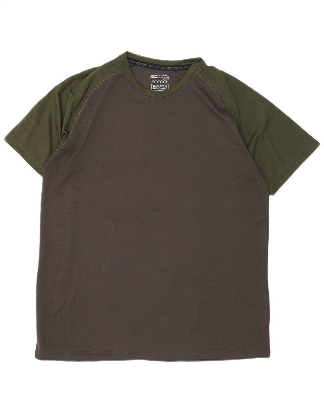 Tricou pentru bărbați Mountain Warehouse Top mare, gri, poliester color bloc