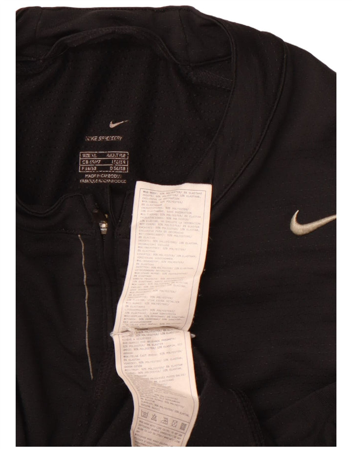 Top cu mânecă lungă NIKE pentru bărbați, cu fermoar, XL, poliester, colorat, sport