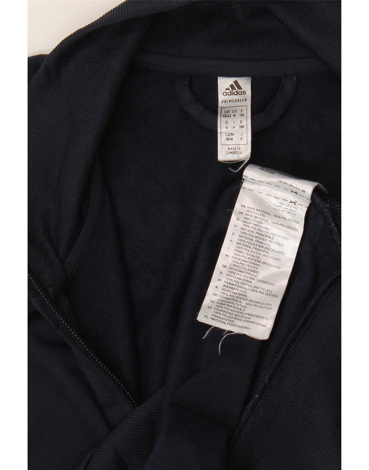 Jachetă de top pentru trening grafic Adidas pentru bărbați UK 40/42 Medium Bleumarin