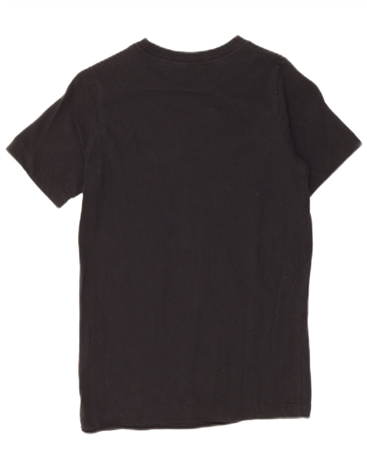 Tricou grafic pentru băieți NIKE Top 10-11 ani bumbac negru mediu