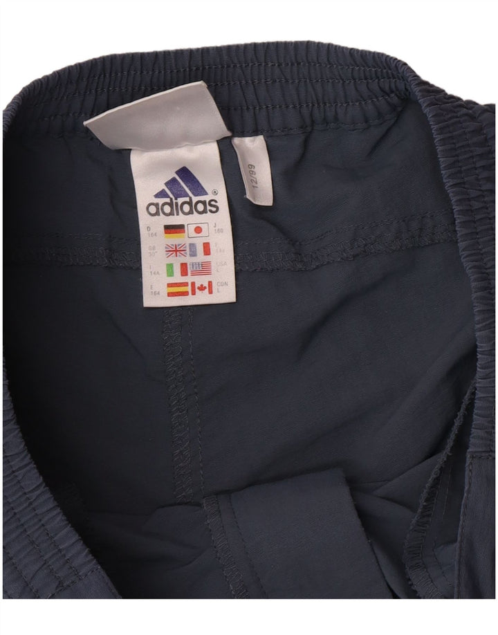 Pantaloni scurți cargo adidas băieți 13-14 ani W30 albastru poliamidă color bloc
