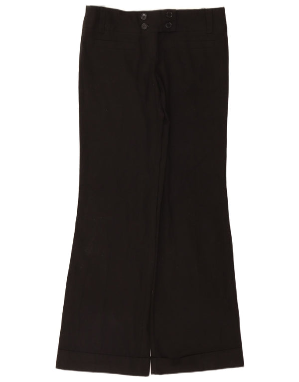 Topshop Pantaloni casual Flare pentru femei UK 12 Medium W32 L33 Negru