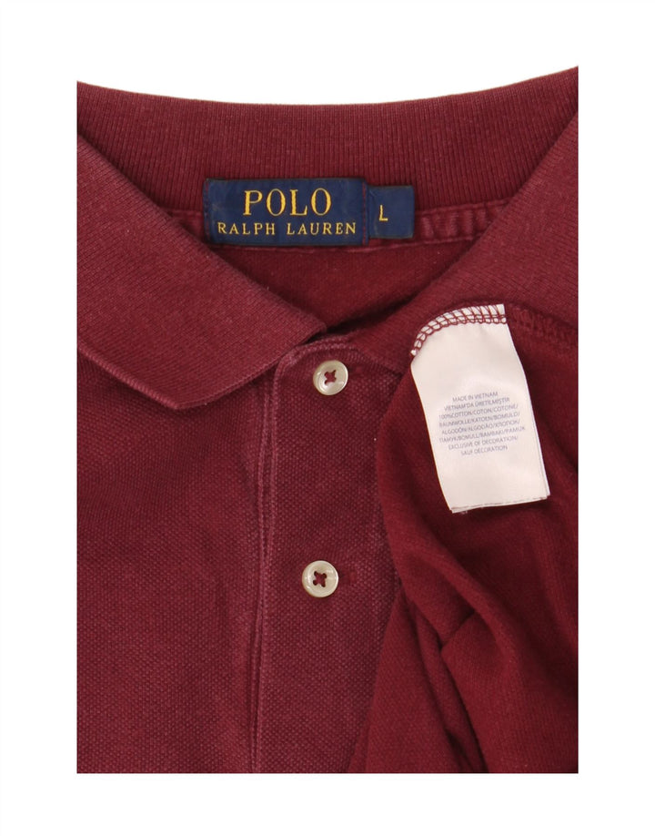 Cămașă Polo Ralph Lauren pentru bărbați, bumbac maro mare