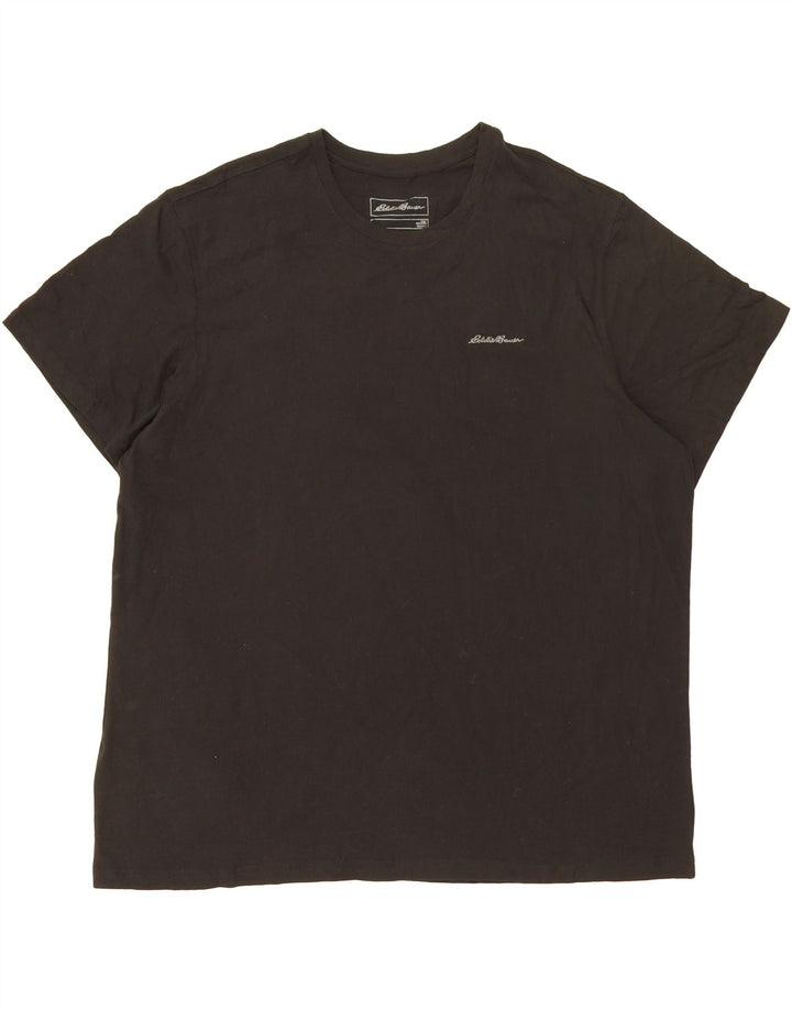 EDDIE BAUER Mens T-Shirt Top 2XL Black Cotton Vintage Eddie Bauer and Second-Hand Eddie Bauer from Messina Hembry 