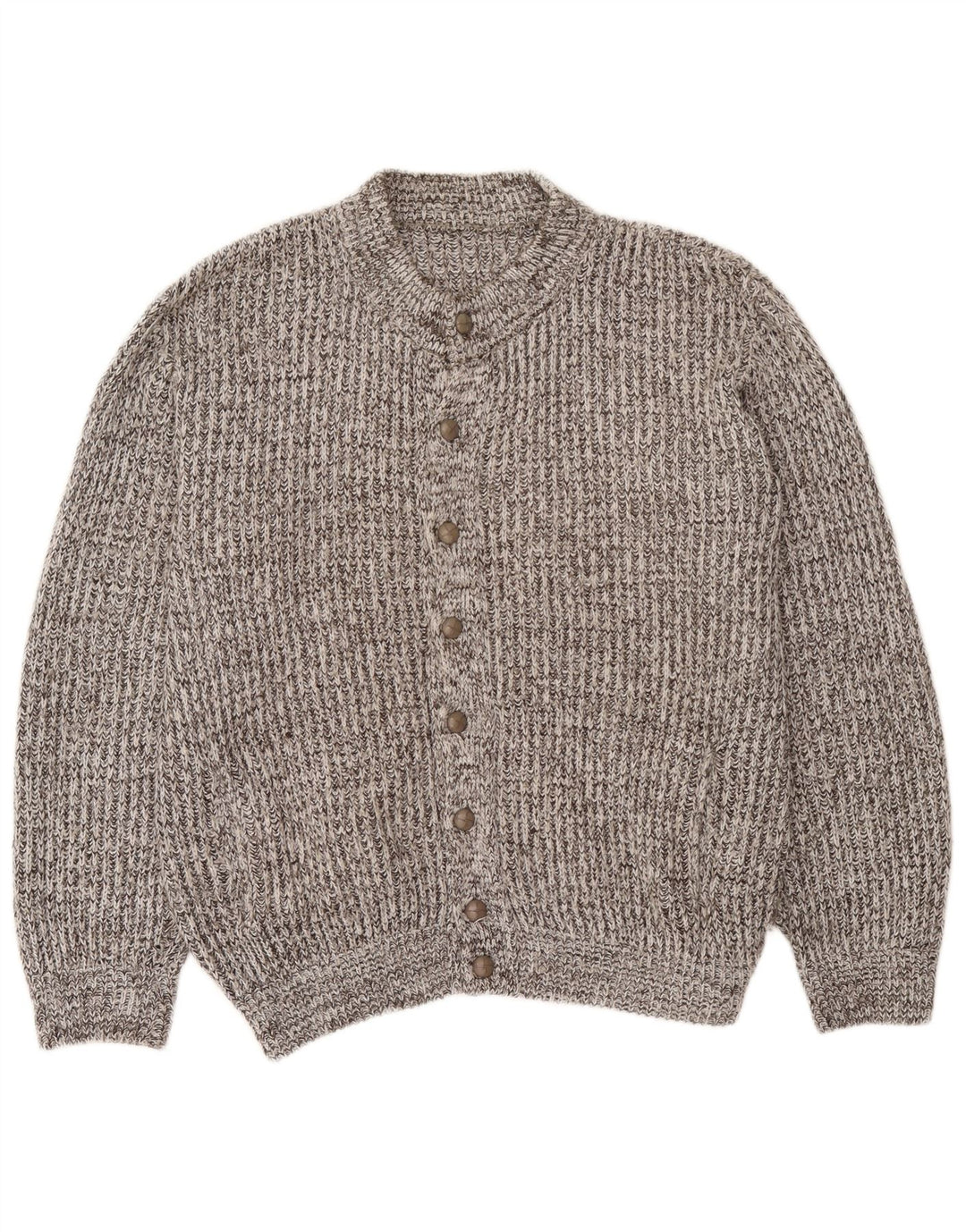 Cardigan Vintage pentru bărbați, mare, gri cu pete