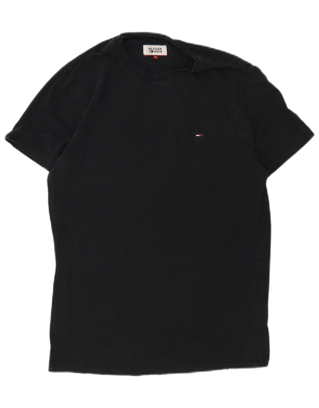 Tricou Tommy Hilfiger pentru bărbați Top mic, negru, bumbac