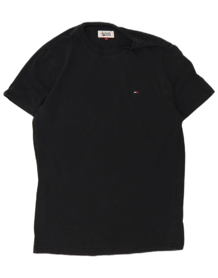 Tricou Tommy Hilfiger pentru bărbați Top mic, negru, bumbac