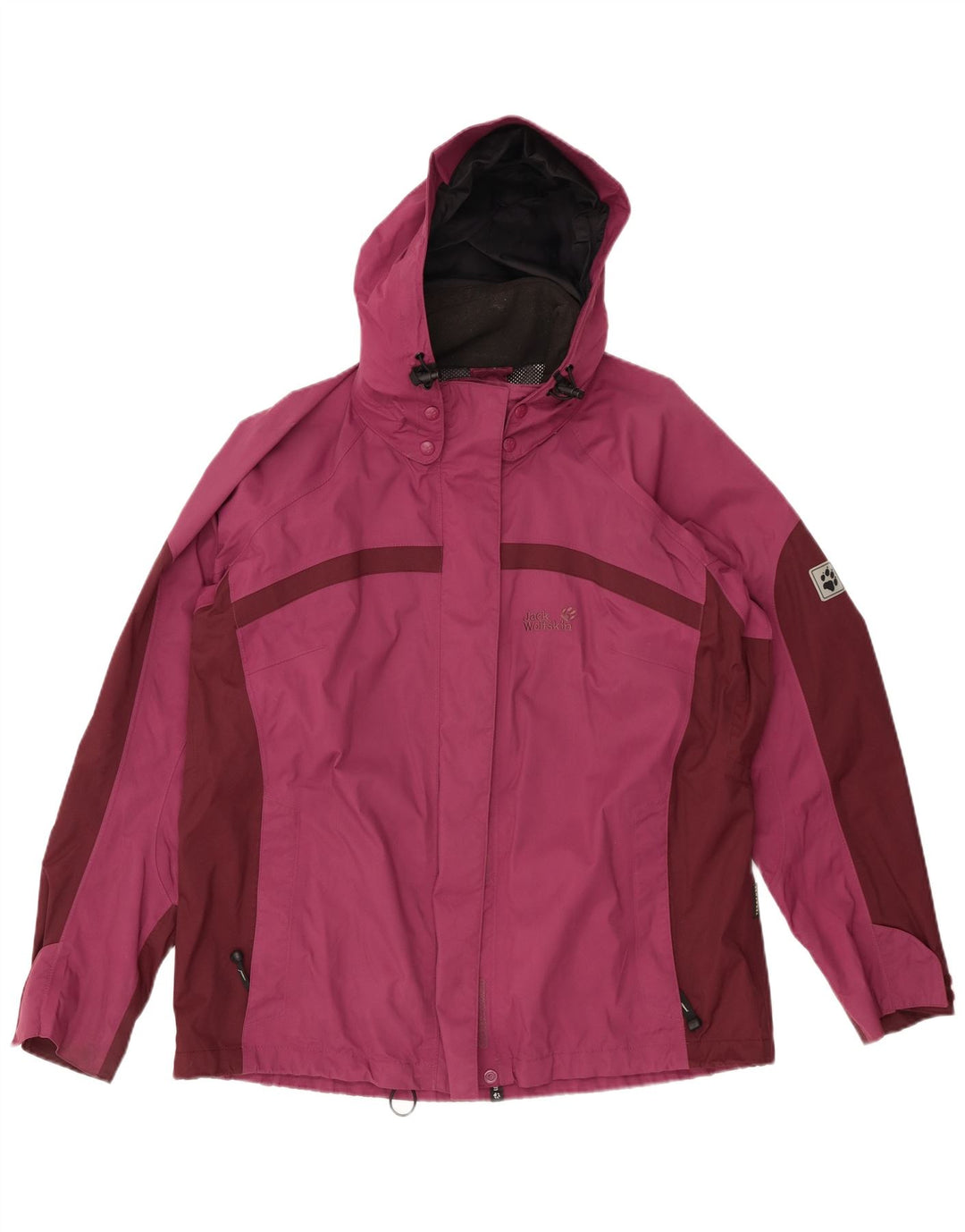 JACK WOLFSKIN Jachetă de ploaie supradimensionată pentru femei UK 18/20 XL Burgundia