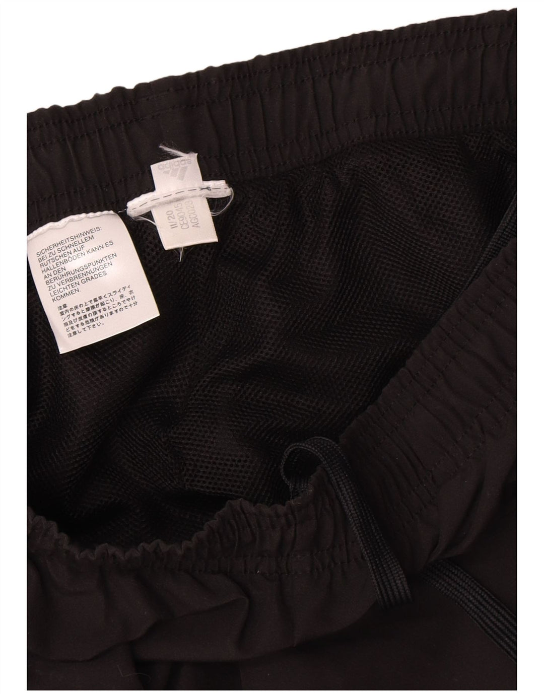 Pantaloni de trening Adidas pentru bărbați, negru mediu, poliester bloc de culoare