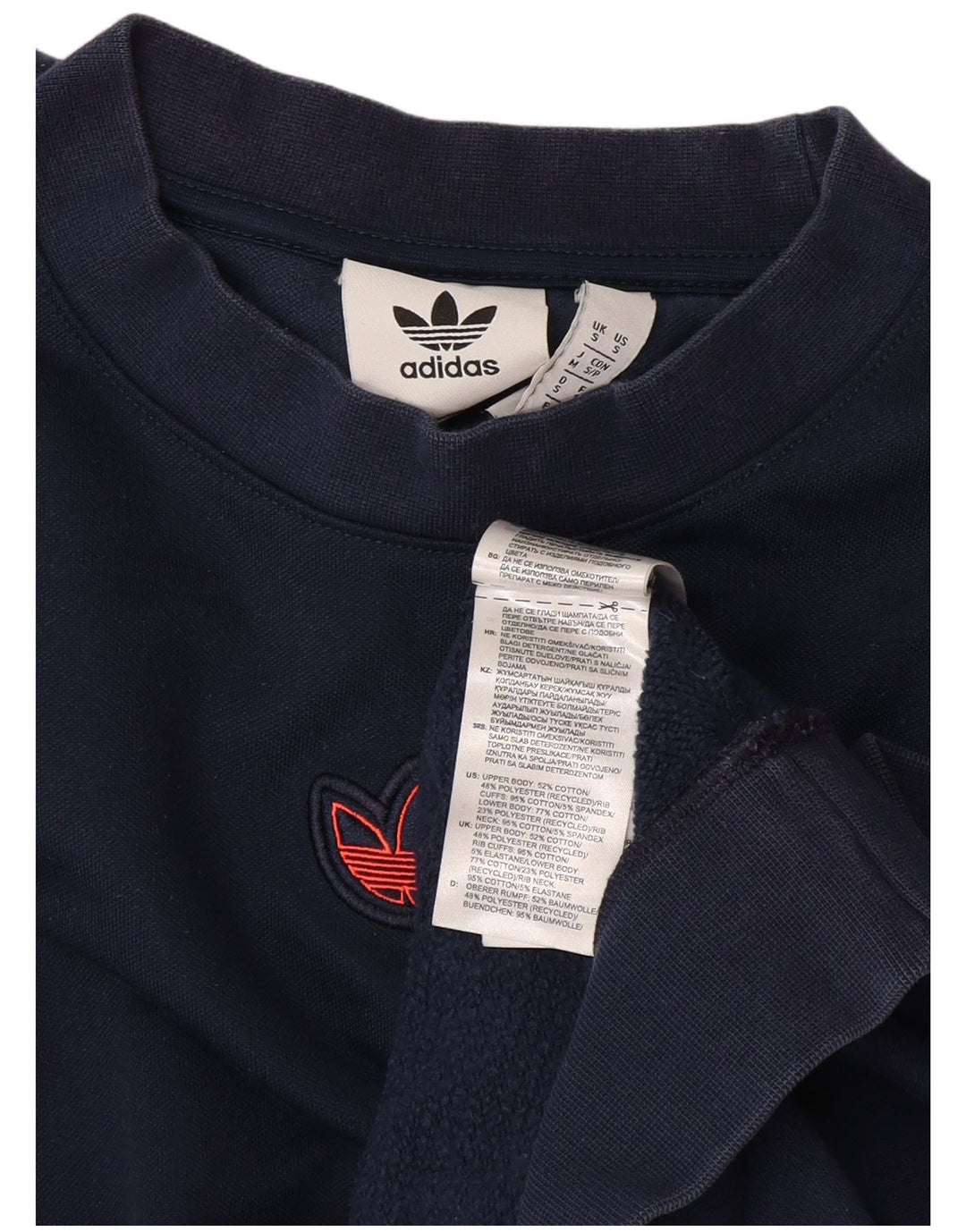 Hanorac grafic pentru bărbați Adidas Jumper mic din bumbac bleumarin