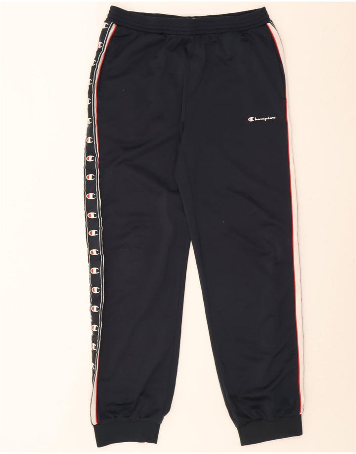 Pantaloni de trening grafic pentru bărbați Champion Pantaloni de jogging Mediu Poliester bleumarin