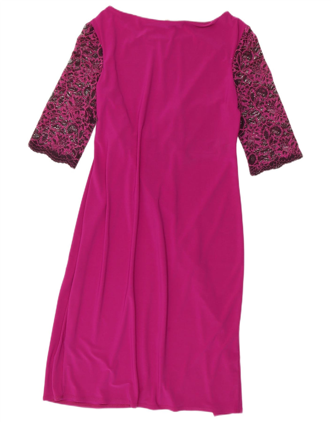 PER UNA Rochie pentru femei cu mâneci 3/4, UK 14, poliester roz mare