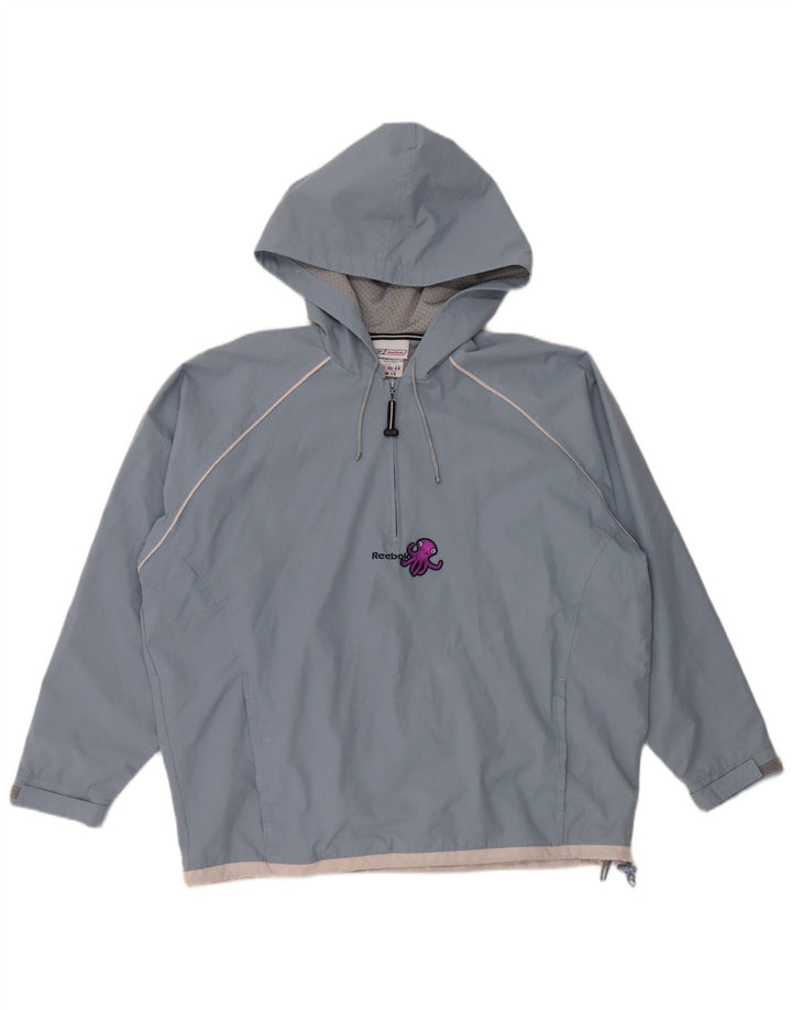 Jachetă de ploaie cu glugă supradimensionată pentru femei REEBOK UK 16 Large Blue