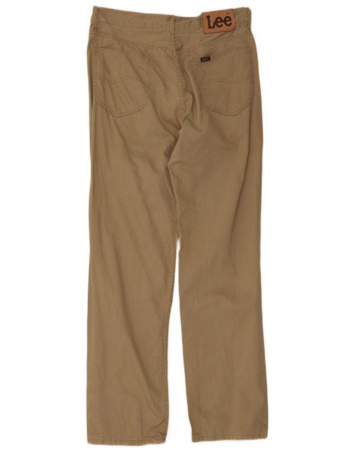 Pantaloni casual pentru bărbați Lee L34 L32 bumbac bej