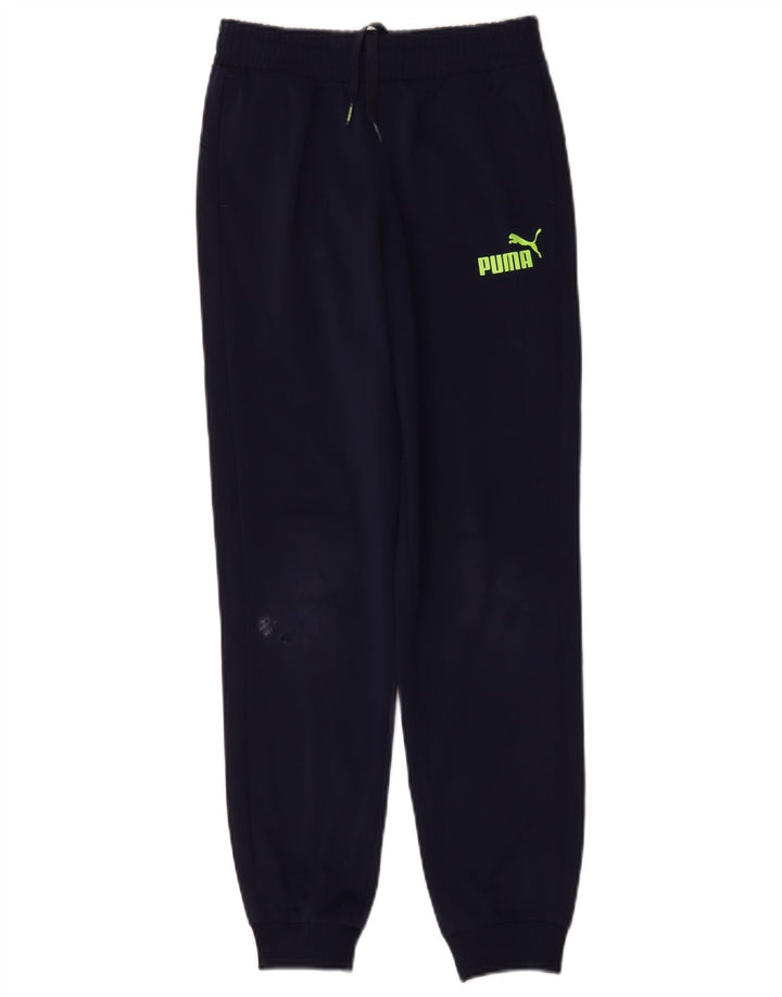 Puma Băieți Pantaloni Trening Pantaloni Joggeri 11-12 Ani Bleumarin Poliester