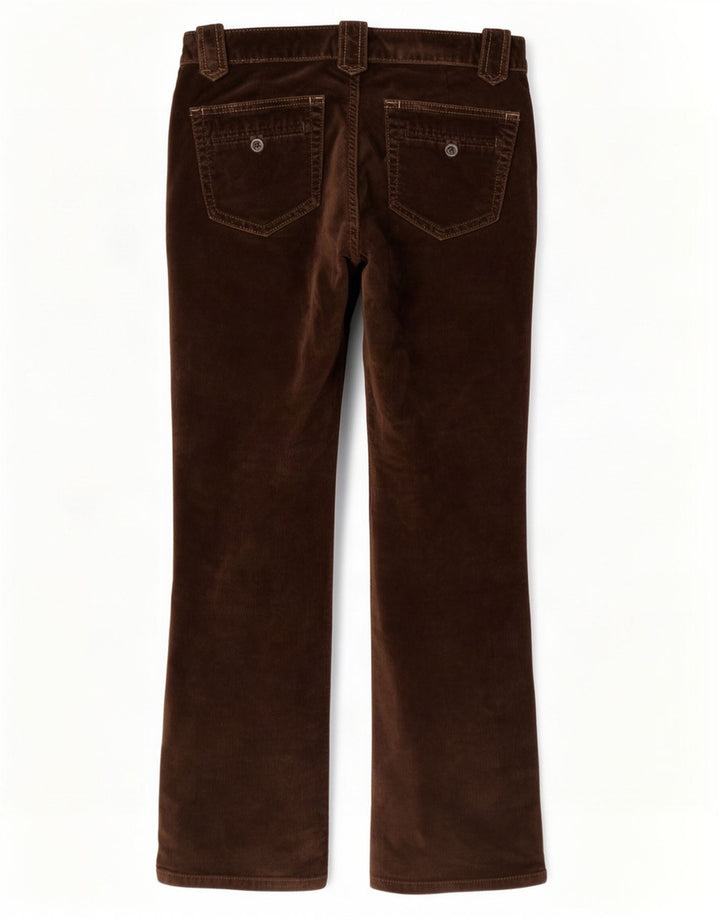 Pantaloni casual din velur Gap Stretch Bootcut W30 L30 maro
