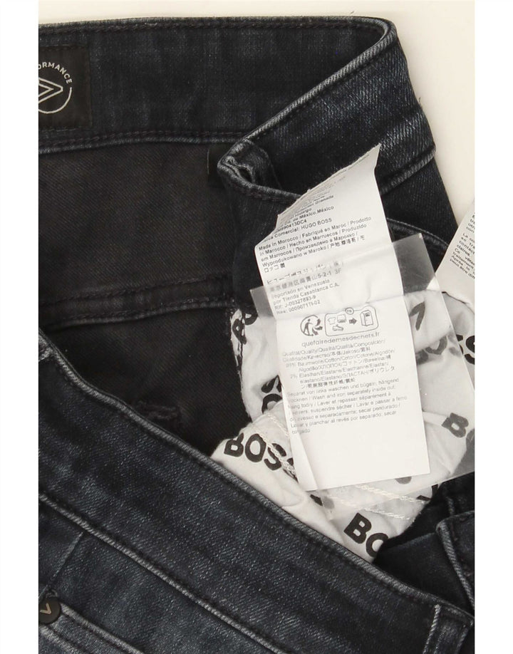 Blugi slim pentru femei HUGO BOSS L34 L32 bumbac bleumarin
