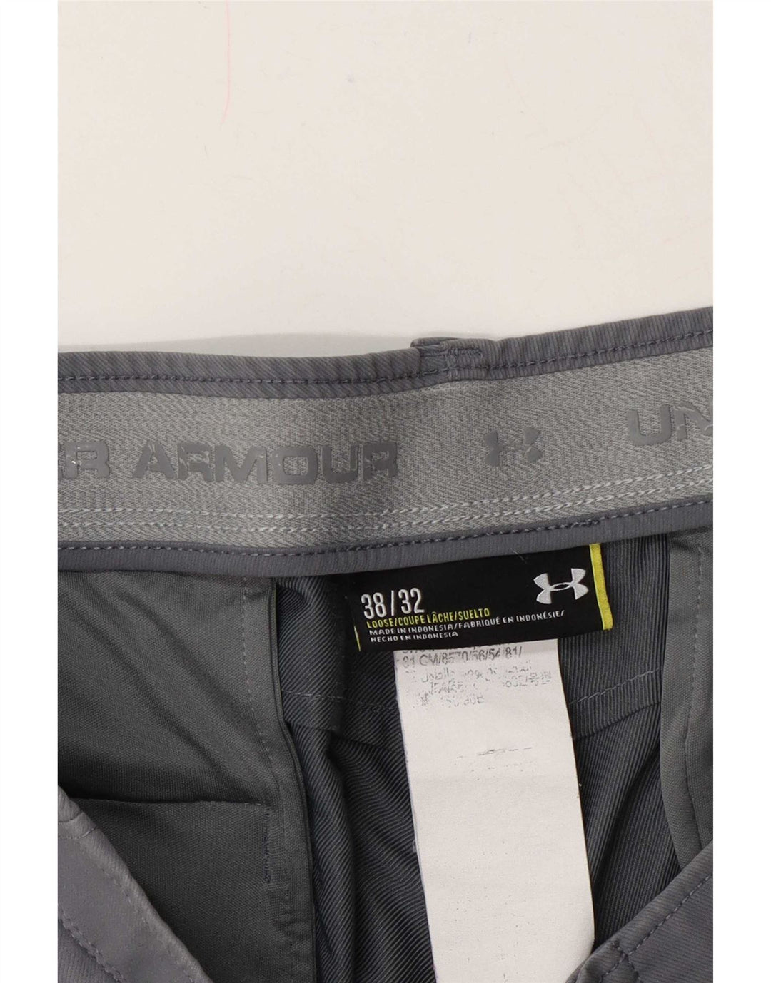 Pantaloni chino drepti pentru bărbați Under Armour W38 L32 gri