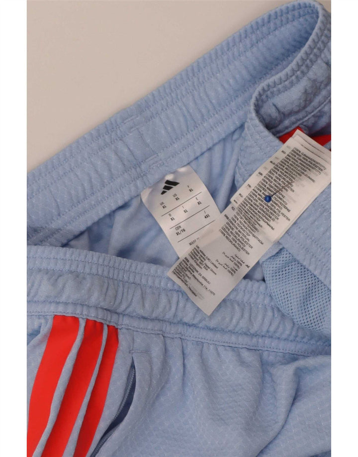Pantaloni scurți sport pentru bărbați Adidas XL, albastru, poliester color bloc