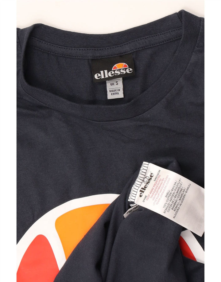 Tricou grafic pentru bărbați Ellesse Top mic din bumbac bleumarin