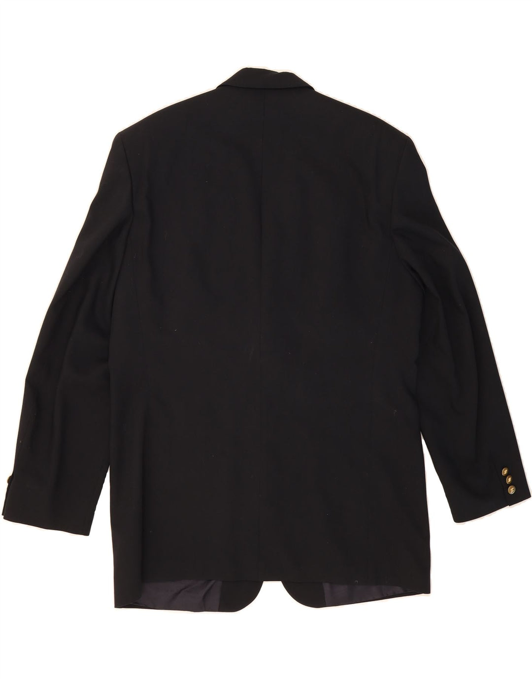 BAUMLER Mens 3 Button Blazer Jacket IT 54 2XL Black Virgin Wool Vintage Baumler and Second-Hand Baumler from Messina Hembry 
