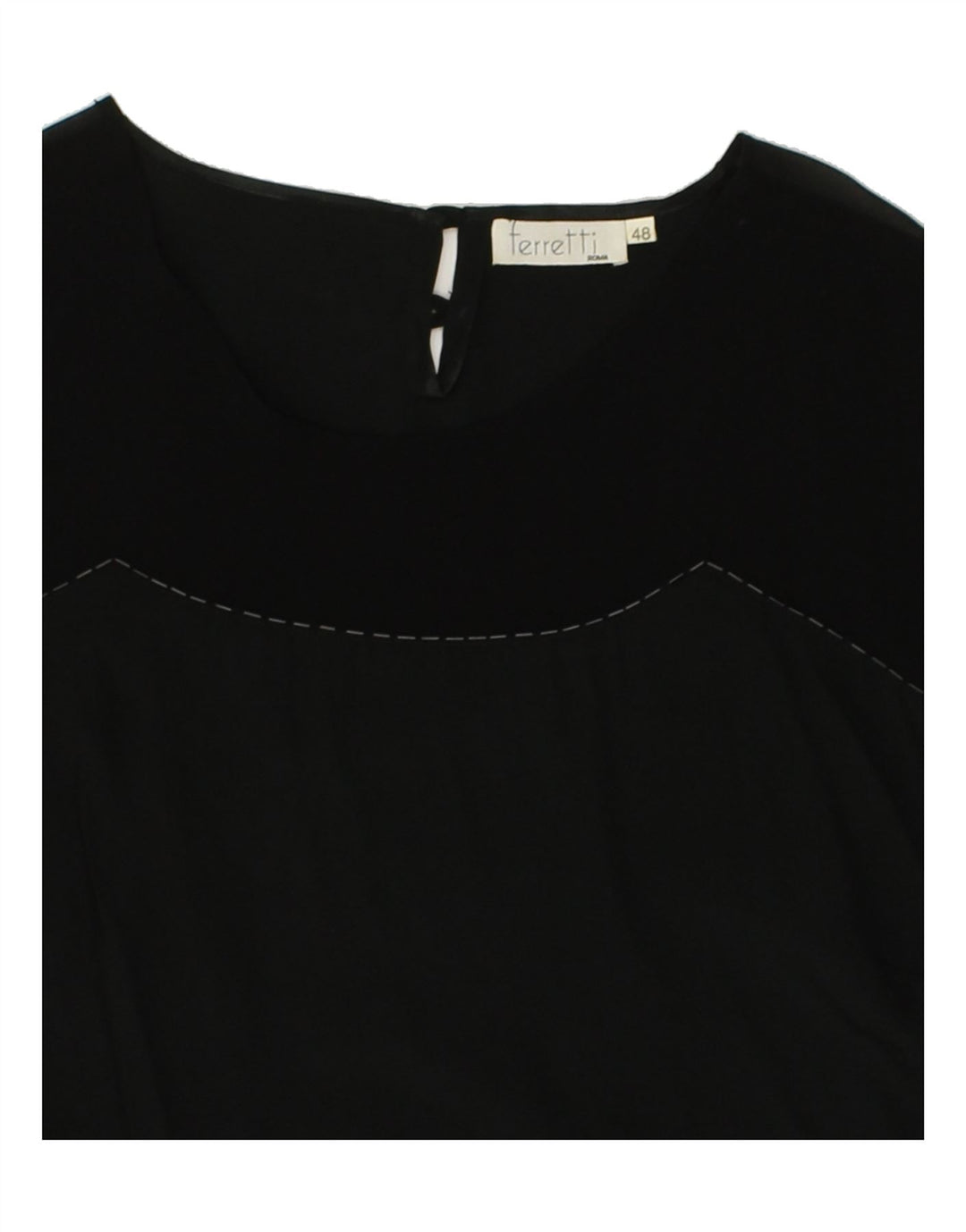 VINTAGE Womens Blouse Top IT 48 XL  Black | Vintage Vintage | Thrift | Second-Hand Vintage | Used Clothing | Messina Hembry 