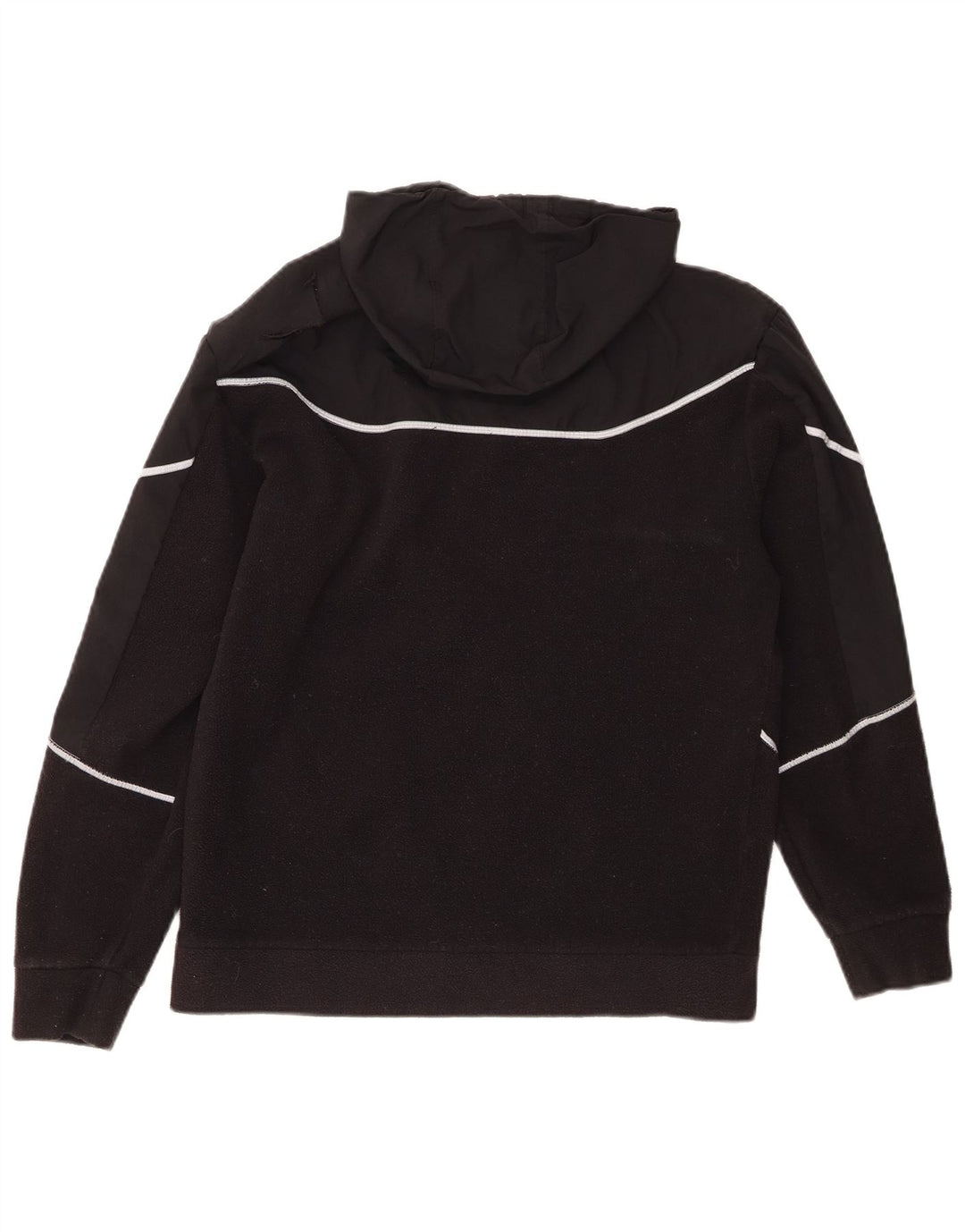 Pulover pentru bărbați ADIDAS din lână cu glugă, poliester negru mic