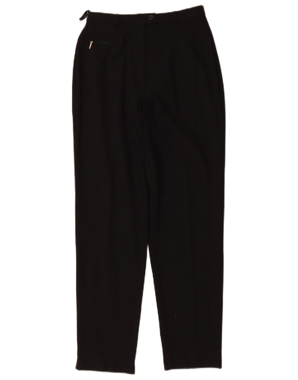 Pantaloni de costum conici pentru femei Marks & Spencer UK 8 Small W26 L27 Black