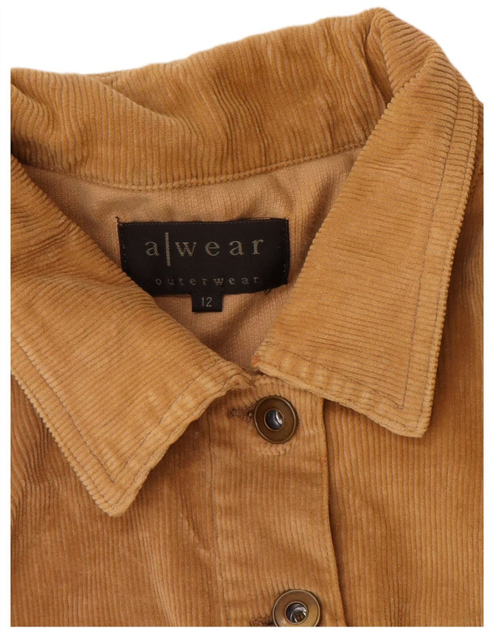 Jachetă din velur pentru femei A Wear UK 12 Medium Beige Bumbac
