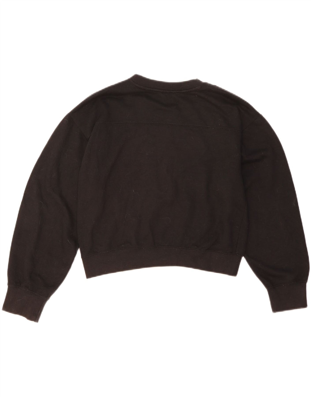 Pulover pentru damă ZARA Crop Oversized Pulover UK 10 Mic Negru