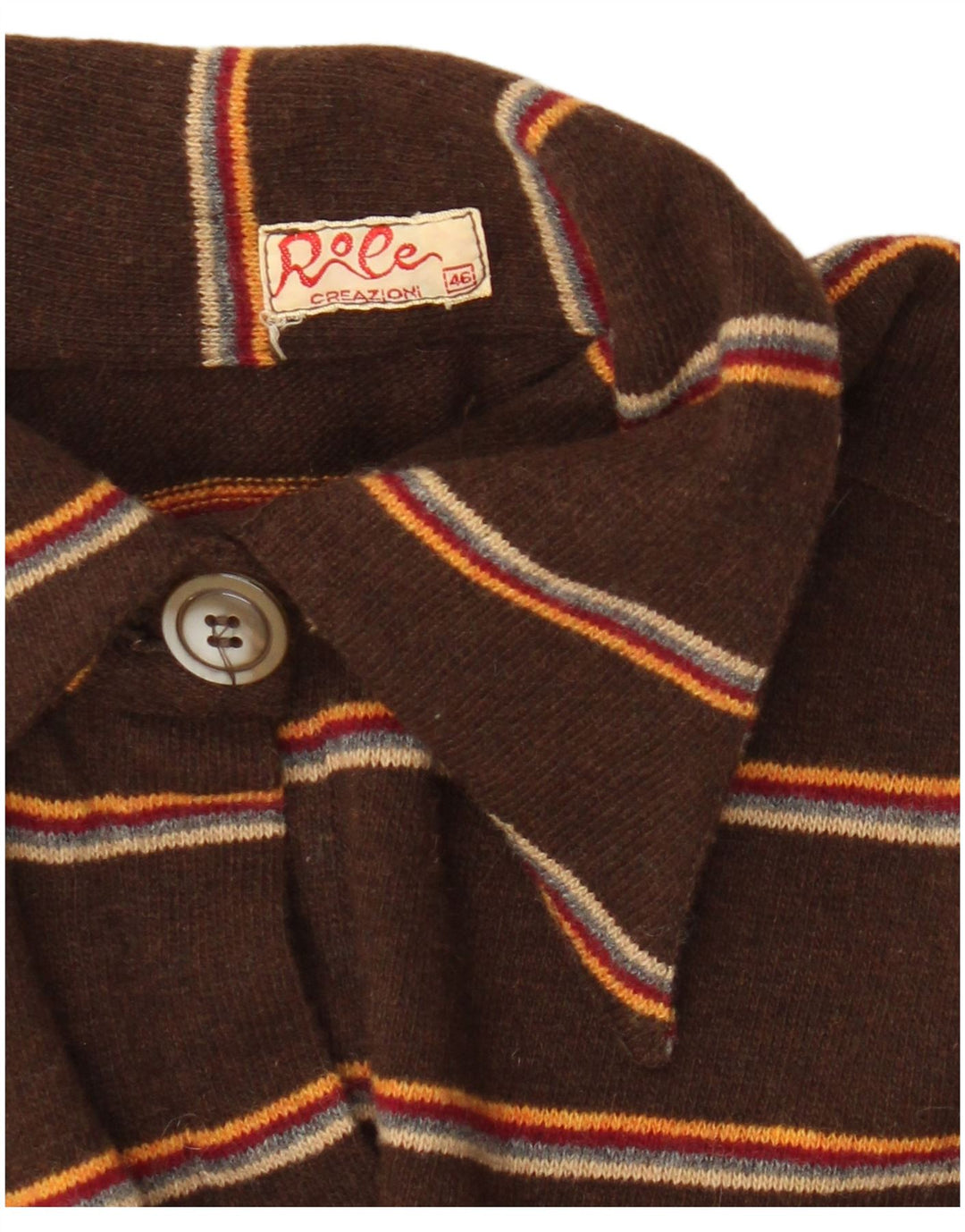 Cămașă Vintage Pulover pentru Damă IT 46 Maro Maro cu dungi