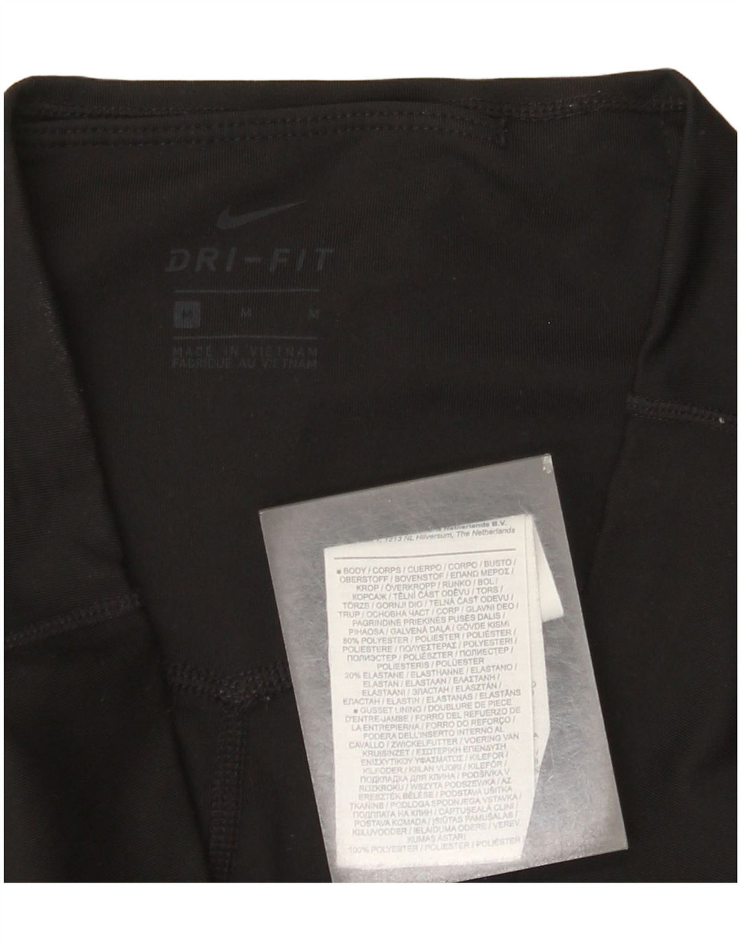 Leggings Nike Dri Fit Graphic pentru femei UK 12 Poliester mediu negru