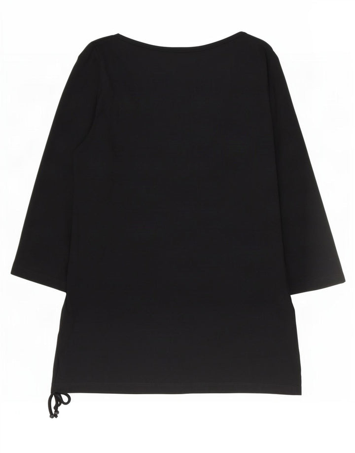 Marina Rinaldi Top pentru femei cu mâneci 3/4 UK 14 Medium Black Viscose
