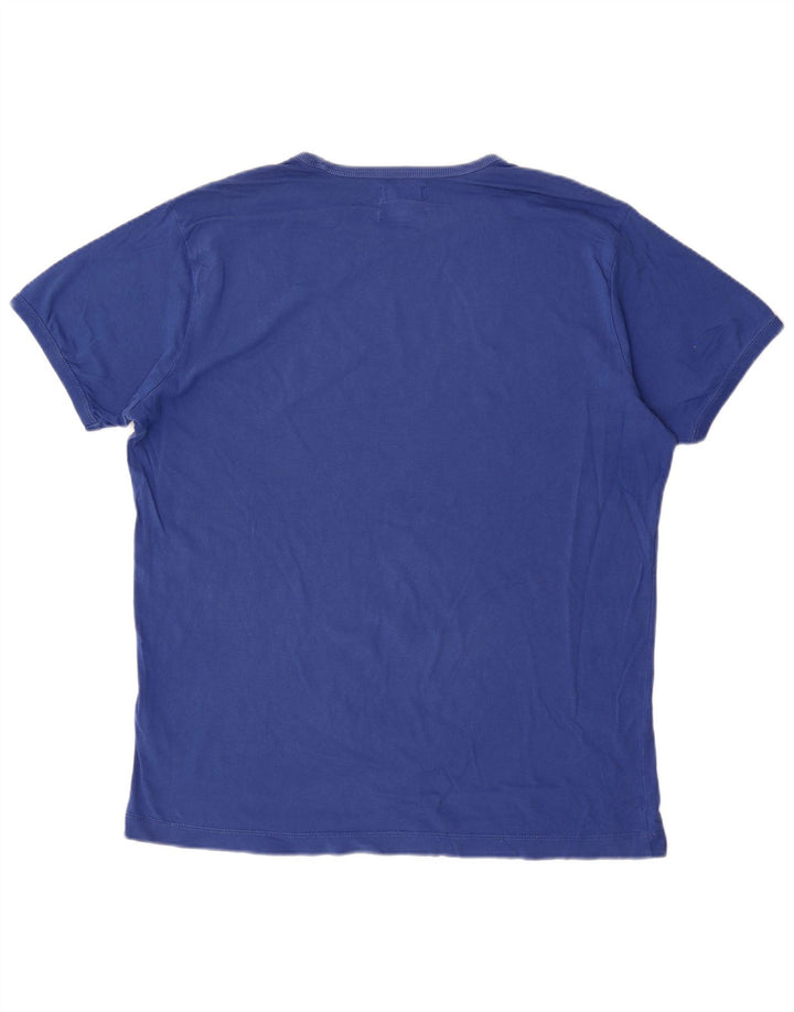 Tricou grafic pentru bărbați Diesel, cu croiala normală, XL, albastru