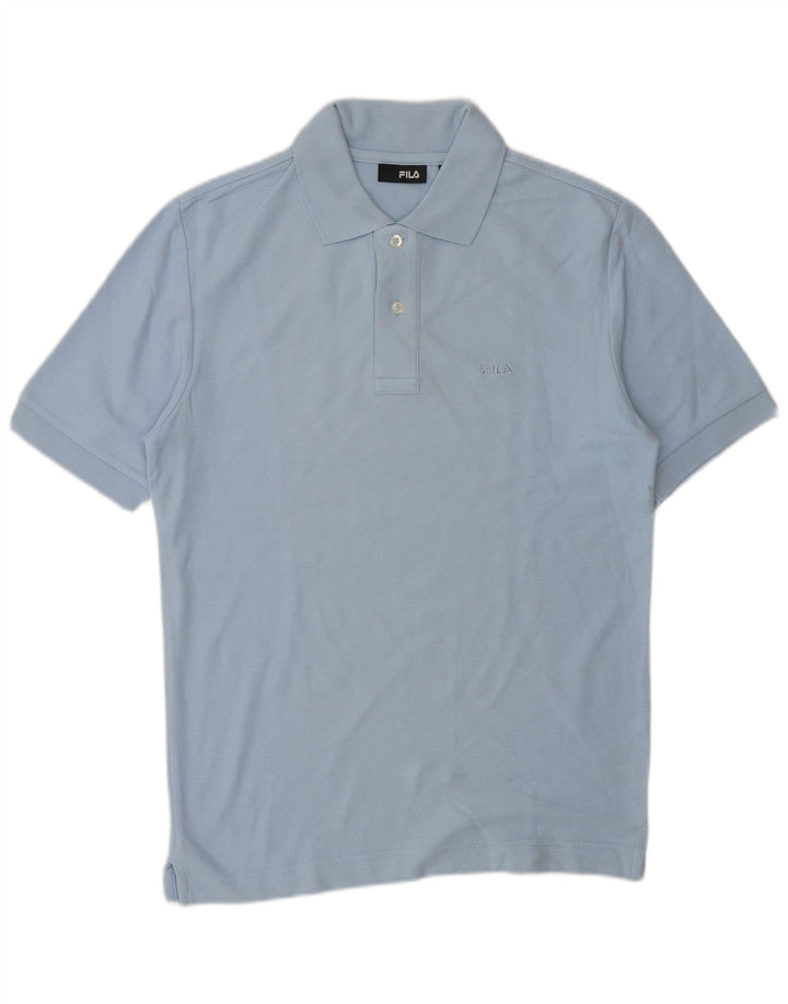 Cămașă polo pentru bărbați FILA Bumbac albastru mic