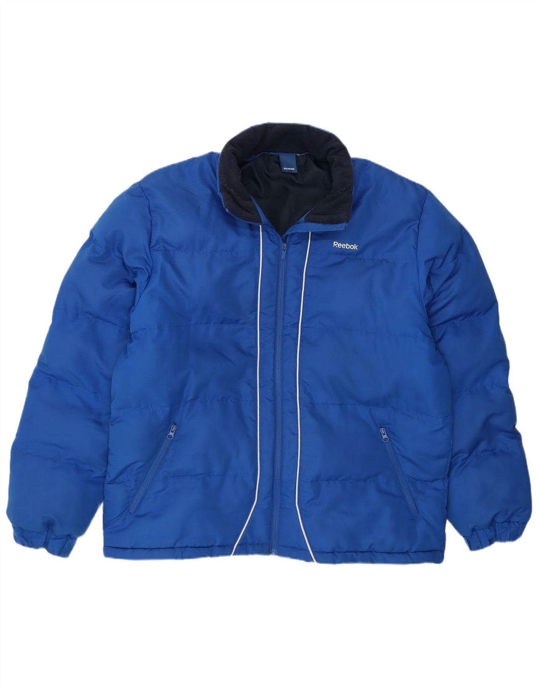 Jachetă căptușită pentru bărbați Reebok UK 42 XL poliester albastru