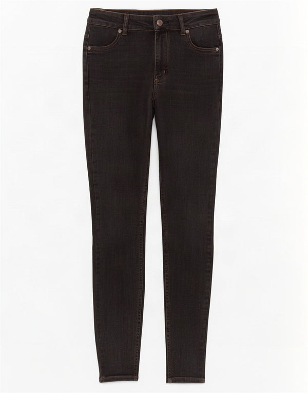 Blugi skinny pentru femei ieftini luni XS W25 L29 gri