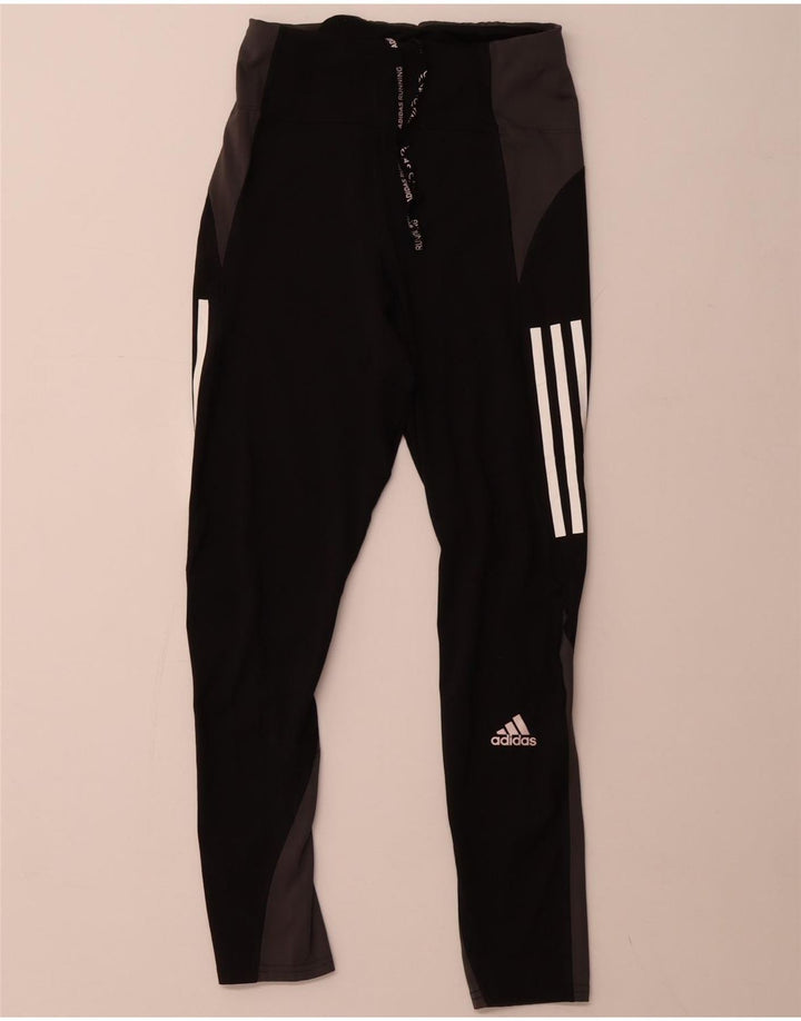 Leggings Aeroready ADIDAS pentru femei UK 8/10, negru, colorblock mic