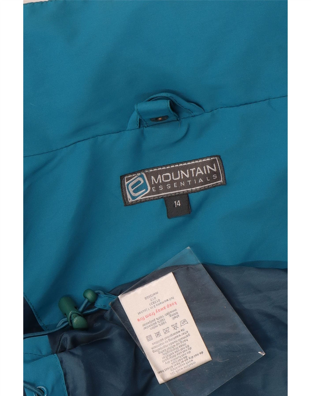 Jachetă de ploaie pentru femei Mountain Essentials UK 14 Large Blue Nylon